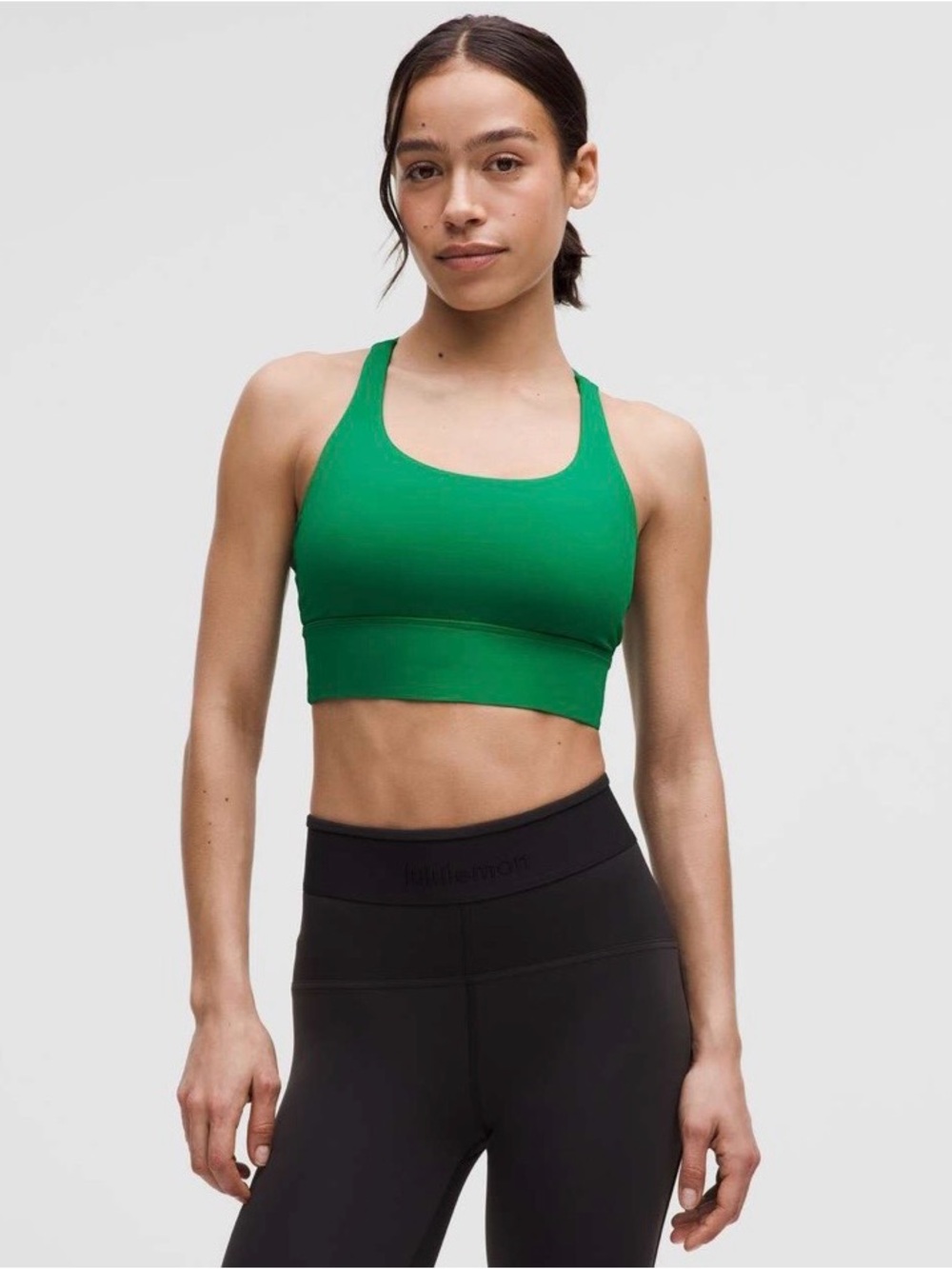 lululemon athletica Green Scoop Sports Bra
